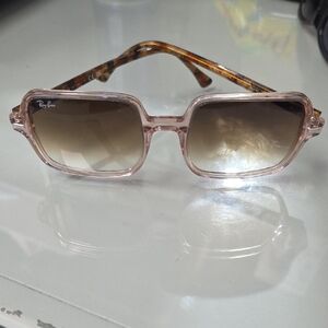 Ray-Ban Women's Sunglasses - Pink Frame with Brown Lenses